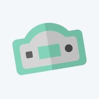 Icon Surface Roughness Tester. related to Measuring symbol. flat style. simple illustration vector