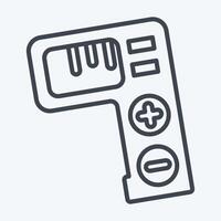 Icon Tally Counter. related to Measuring symbol. line style. simple illustration vector
