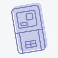 Icon Laser Range Meter. related to Measuring symbol. two tone style. simple illustration vector