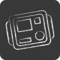 Icon Insulation Tester. related to Measuring symbol. chalk Style. simple illustration vector