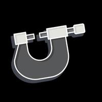 Icon Micro Meter. related to Measuring symbol. glossy style. simple illustration vector
