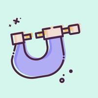 Icon Micro Meter. related to Measuring symbol. MBE style. simple illustration vector