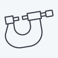 Icon Micro Meter. related to Measuring symbol. line style. simple illustration vector