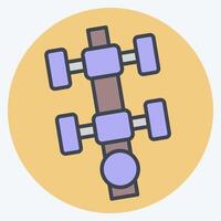 Icon Level Gauge. related to Measuring symbol. color mate style. simple illustration vector