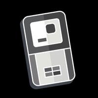 Icon Laser Range Meter. related to Measuring symbol. glossy style. simple illustration vector