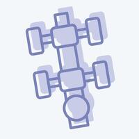 Icon Level Gauge. related to Measuring symbol. two tone style. simple illustration vector