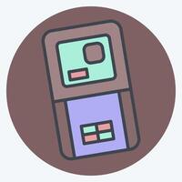 Icon Laser Range Meter. related to Measuring symbol. color mate style. simple illustration vector