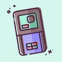 Icon Laser Range Meter. related to Measuring symbol. MBE style. simple illustration vector