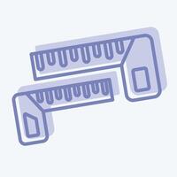 Icon Carpenters Square. related to Measuring symbol. two tone style. simple illustration vector