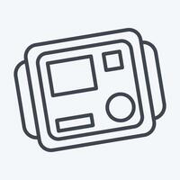 Icon Insulation Tester. related to Measuring symbol. line style. simple illustration vector