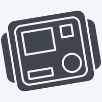 Icon Insulation Tester. related to Measuring symbol. glyph style. simple illustration vector