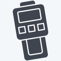 Icon Dust Meter. related to Measuring symbol. glyph style. simple illustration vector