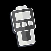Icon Dust Meter. related to Measuring symbol. glossy style. simple illustration vector