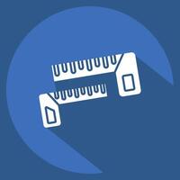 Icon Carpenters Square. related to Measuring symbol. long shadow style. simple illustration vector