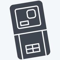 Icon Laser Range Meter. related to Measuring symbol. glyph style. simple illustration vector