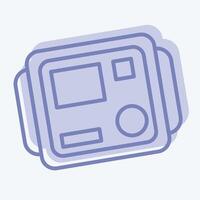 Icon Insulation Tester. related to Measuring symbol. two tone style. simple illustration vector