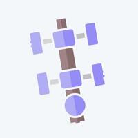 Icon Level Gauge. related to Measuring symbol. doodle style. simple illustration vector