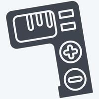 Icon Tally Counter. related to Measuring symbol. glyph style. simple illustration vector