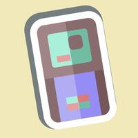 Sticker Laser Range Meter. related to Measuring symbol. simple illustration vector