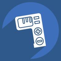 Icon Tally Counter. related to Measuring symbol. long shadow style. simple illustration vector