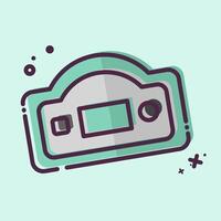 Icon Surface Roughness Tester. related to Measuring symbol. MBE style. simple illustration vector