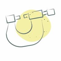 Icon Micro Meter. related to Measuring symbol. Color Spot Style. simple illustration vector