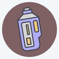 Icon Vibrometer. related to Measuring symbol. color mate style. simple illustration vector
