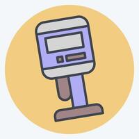 Icon Viscometer. related to Measuring symbol. color mate style. simple illustration vector