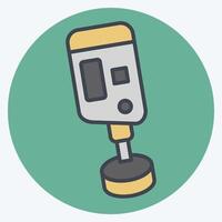 Icon Hardness Tester. related to Measuring symbol. color mate style. simple illustration vector