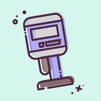 Icon Viscometer. related to Measuring symbol. MBE style. simple illustration vector