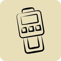 Icon Dust Meter. related to Measuring symbol. hand drawn style. simple illustration vector