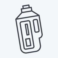 Icon Vibrometer. related to Measuring symbol. line style. simple illustration vector