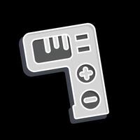 Icon Tally Counter. related to Measuring symbol. glossy style. simple illustration vector