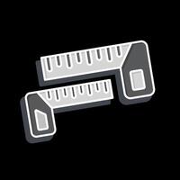 Icon Carpenters Square. related to Measuring symbol. glossy style. simple illustration vector