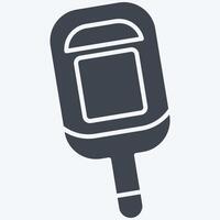 Icon Thermomete. related to Measuring symbol. glyph style. simple illustration vector
