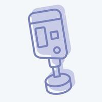 Icon Hardness Tester. related to Measuring symbol. two tone style. simple illustration vector