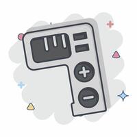 Icon Tally Counter. related to Measuring symbol. comic style. simple illustration vector