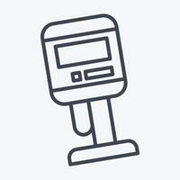 Icon Viscometer. related to Measuring symbol. line style. simple illustration vector