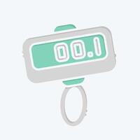 Icon Digital Weighing Scale. related to Measuring symbol. doodle style. simple illustration vector