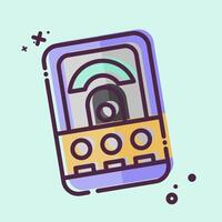 Icon Volt Meter. related to Measuring symbol. MBE style. simple illustration vector