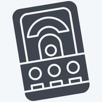 Icon Volt Meter. related to Measuring symbol. glyph style. simple illustration vector