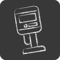 Icon Viscometer. related to Measuring symbol. chalk Style. simple illustration vector