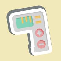 Sticker Tally Counter. related to Measuring symbol. simple illustration vector