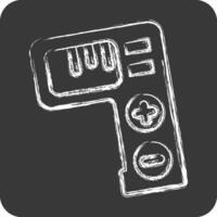 Icon Tally Counter. related to Measuring symbol. chalk Style. simple illustration vector