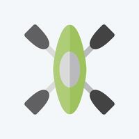 Icon Kayak. related to War Military symbol. flat style. simple illustration vector