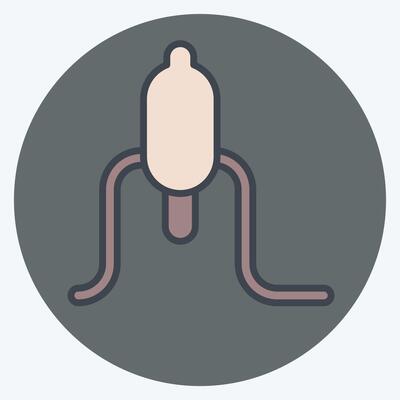Icon Ginseng. related to Korea symbol. color mate style. simple illustration