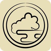 Icon Kimchi. related to Korea symbol. hand drawn style. simple illustration vector