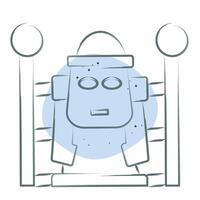 Icon Dol Hareubang. related to Korea symbol. Color Spot Style. simple illustration vector