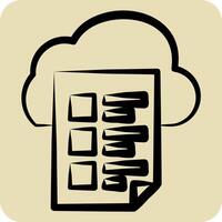 Icon Fire Access. related to Network symbol. hand drawn style. simple illustration vector