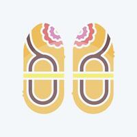 Icon Shoes. related to Korea symbol. doodle style. simple illustration vector